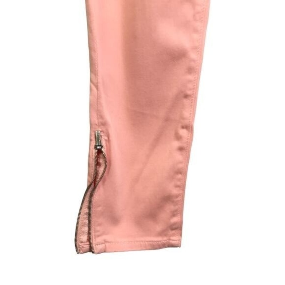 AG Adriano Goldschmied Jeans 2 Salmon Pink Zip Ankle Skinny Legging‎ Stretch - Picture 8 of 12